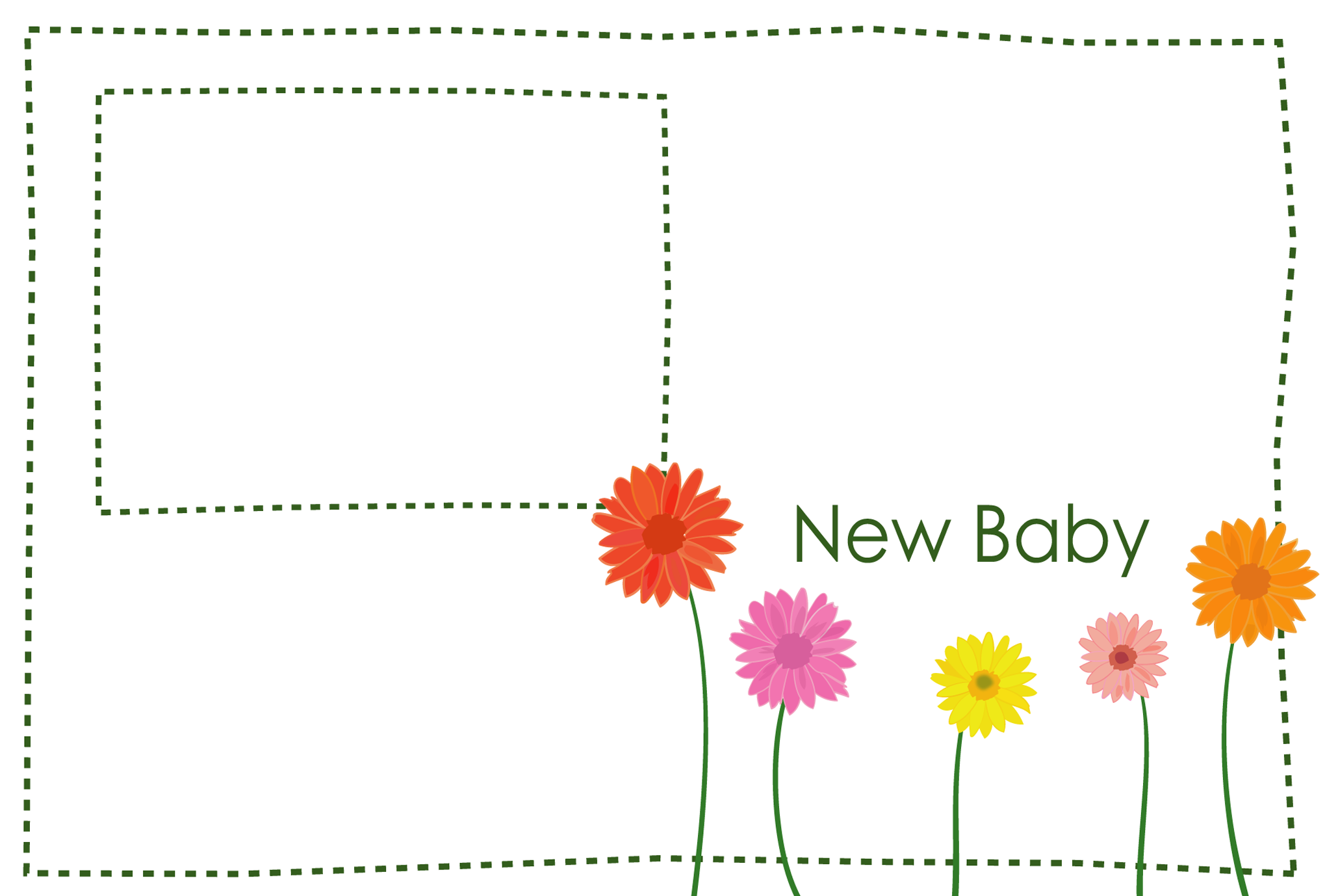 出産祝いのメッセージカードテンプレートでデザインを無料で作成Canva