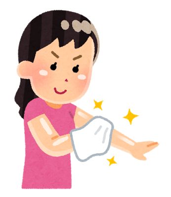 会話をする親子のイラスト お母さん