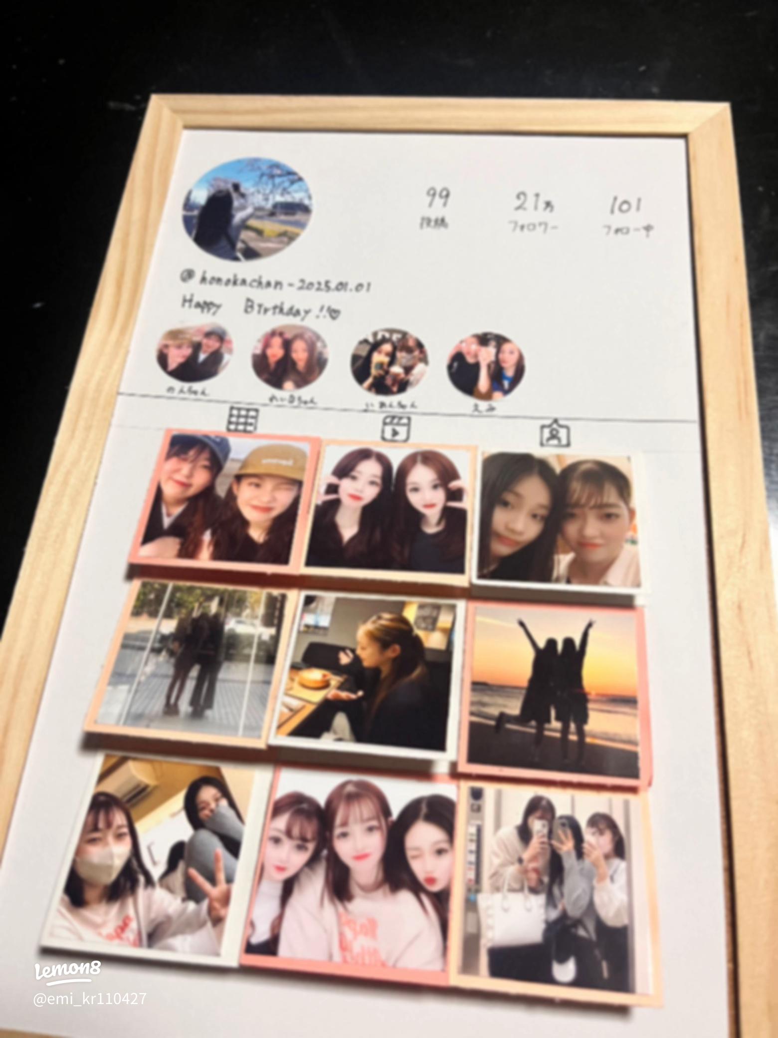 記念日サプライズに❤︎インスタ風ボード