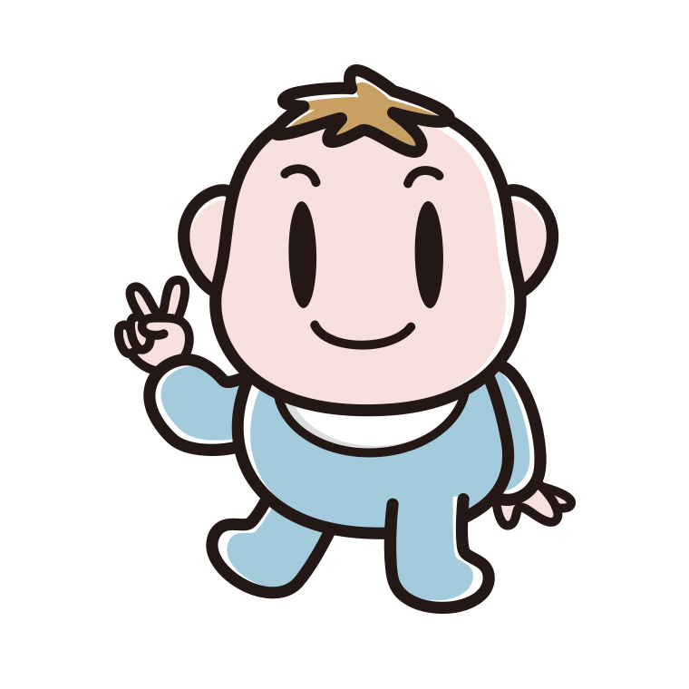 泣く赤ちゃんをお世話する男の子」のかわいい手書きフリーイラストイラストわくわくBOX