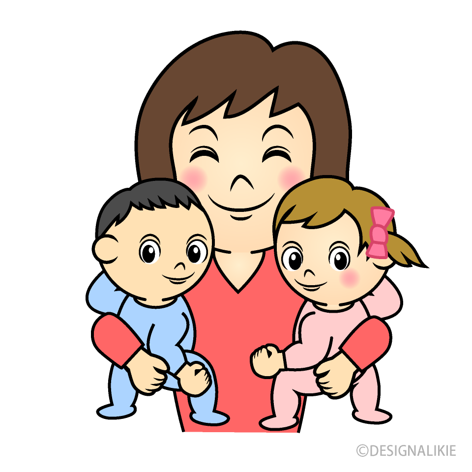 フリーイラスト赤ちゃんを抱きしめるお母さんパブリックドメインQ：著作権フリー画像素材集