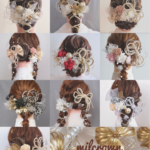 ヘアアクセサリー パーティ ブライダル 髪飾り ピンク 造花 花 フラワー 披露宴 レディース フォーマル 結婚式 演奏会 発表会 お呼ばれ ガーリーお呼ばれ 二次会 謝恩会 選べるリボン ツインテール ウェディング 卒業式 成人式 和装 フラワー 髪飾り ㉒ 花 ヘア