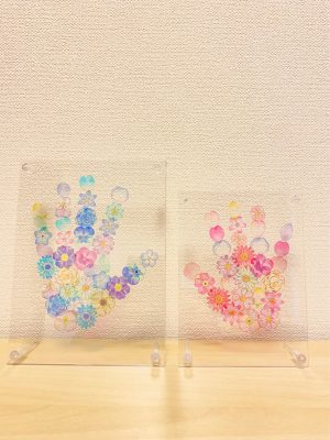 手形アートの花がかわいい！実際作ってみた方法を大公開30代ママの子育てとマイホーム
