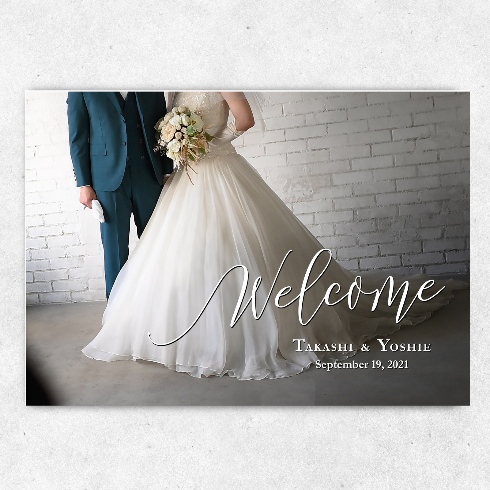 ウェルカムボード 名入れ 結婚式 ポスター印刷 パネル加工OK bord0531 ウェルカムボード homefabpaper 通販8934937Creema クリーマ