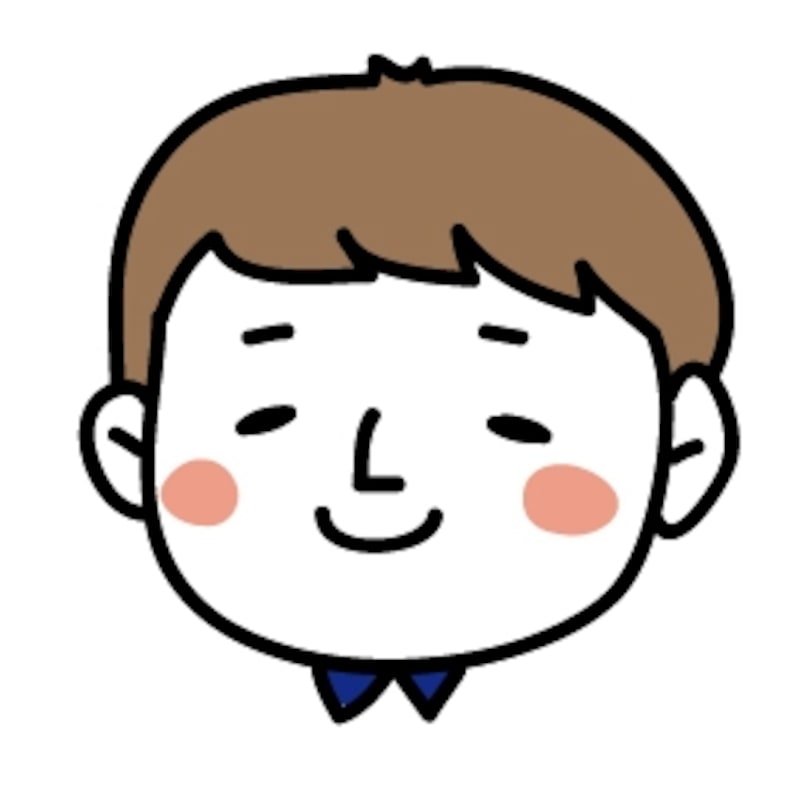 悩むお父さんイラストのフリー素材イラストイメージ