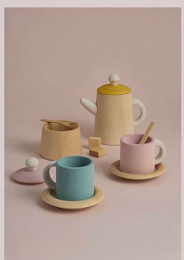 おままごとセット木製 おままごと ティーセット おままごとセット おままごと キッチン おうち時間 おままごとセット木製 おままごと ティータイムおままごとセット 木のおおままごとセット ままごとleaflower 001 リーフラワー レディースファッション専門店