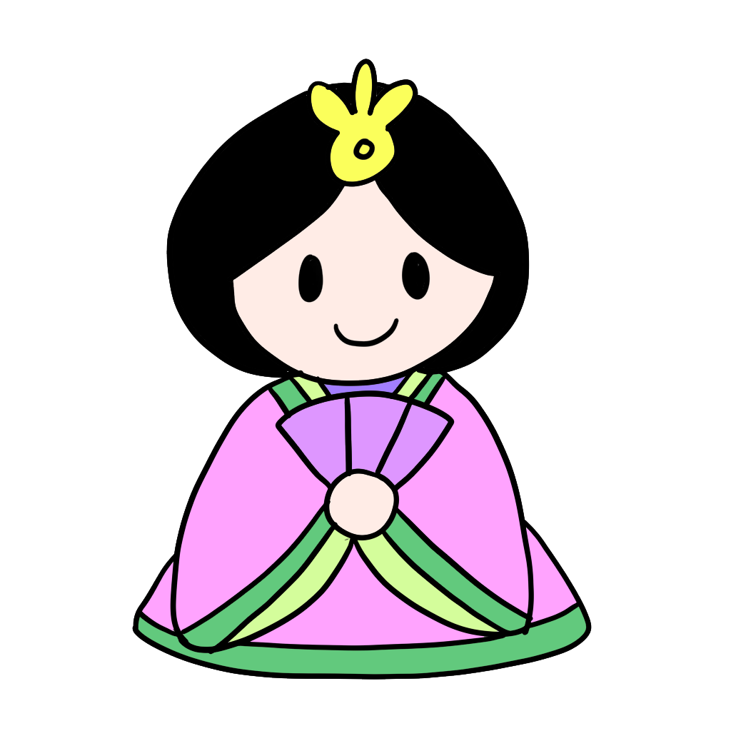 お雛様のイラストかわいいフリーアイコン・イラストの無料素材サイトフリーペンシル