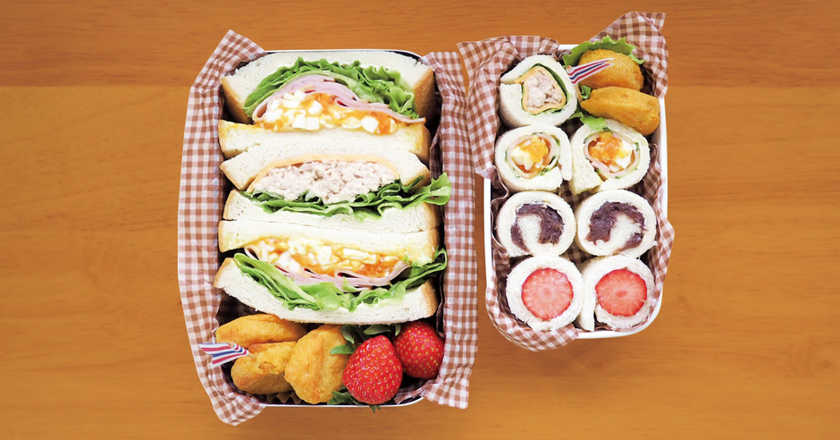 2018.5.24こどもべんとうメモ。くるくるサンドイッチ弁当