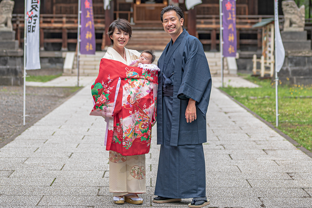 お宮参りで健やかな成長を祈願する「初着 産着 」の選び方 京友禅の老舗がご提案