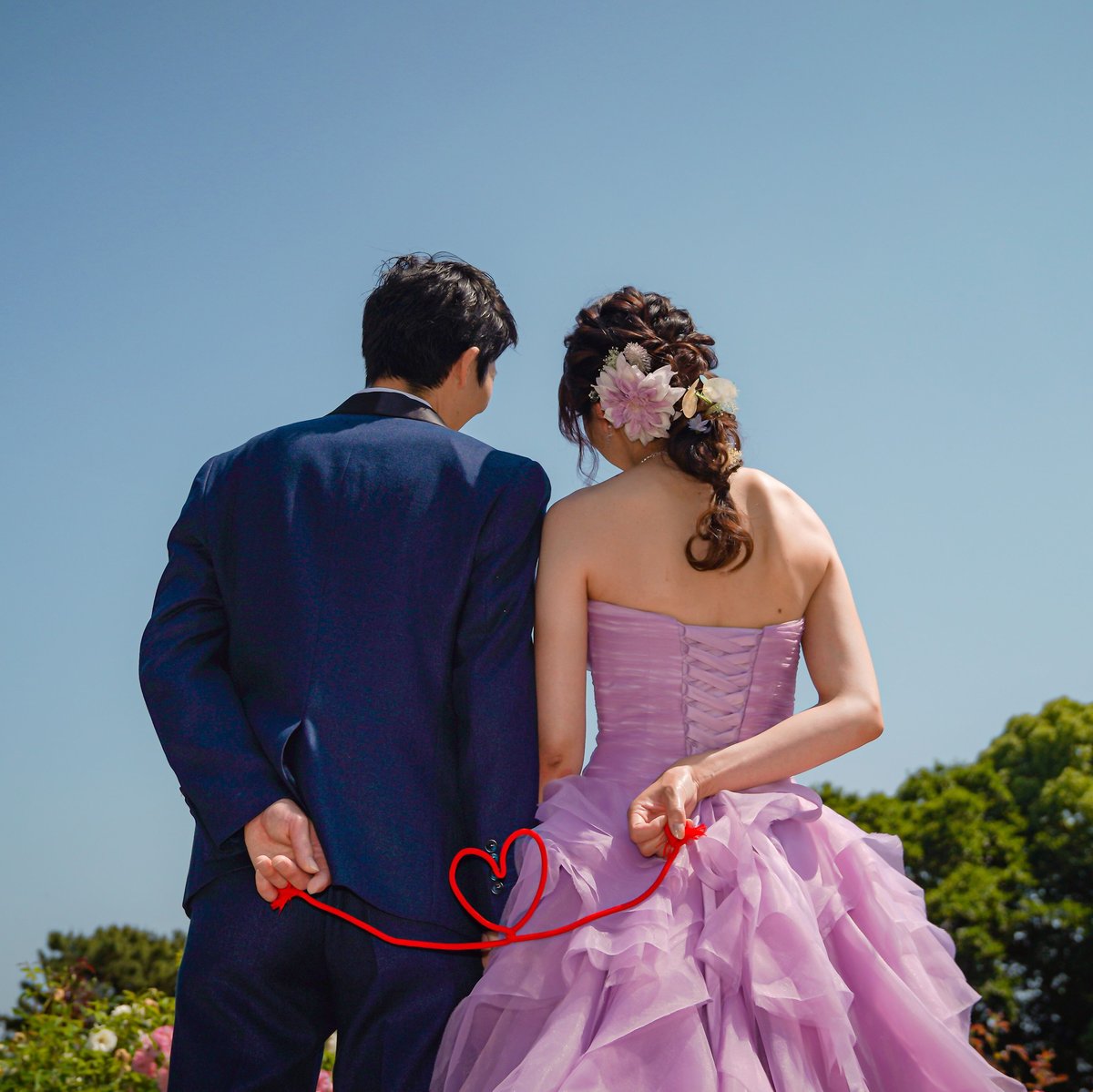 結婚式ウェディング前撮り赤い糸の通販 by aoken2momo's shopラクマ