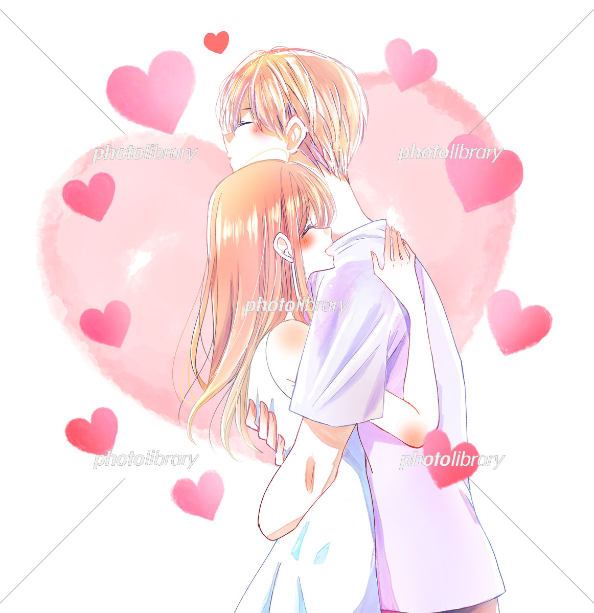 ハグを描いたイラスト特集