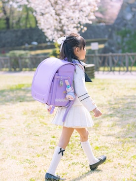 ランドセル パープル系 を使った「入学式」の人気ファッションコーディネート - WEAR