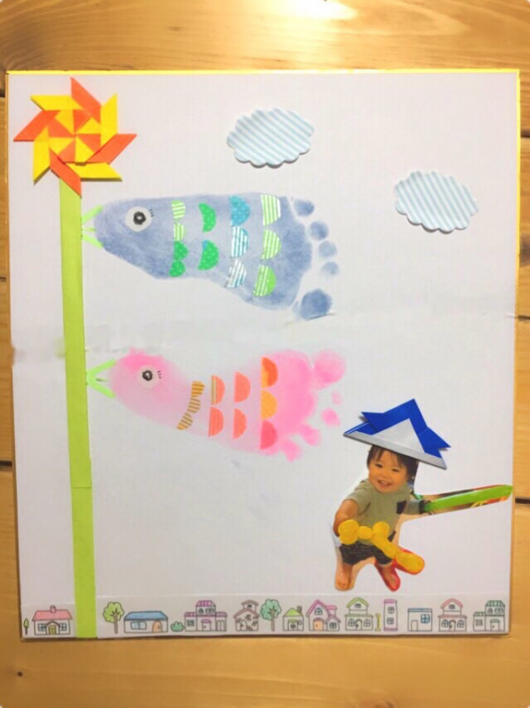 手形・足形アートで鯉のぼりをつくろう仙台市