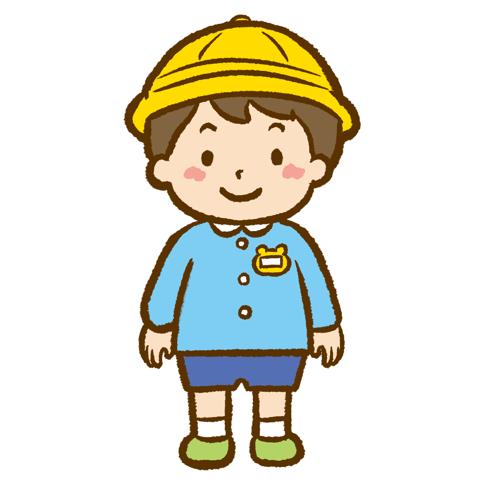 喜んでいる幼稚園児 女の子 のイラスト無料のフリー素材 イラストエイト