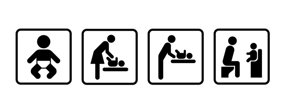 オムツ交換台 1.0human pictogram 2.0無料 人物ピクトグラム素材 2.0