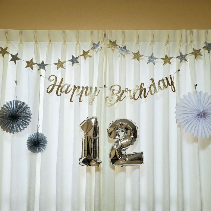 ▽誕生日飾り付け！100均で揃う&ちょっと手づくり。 : えはみのDIYと暮らしブログ