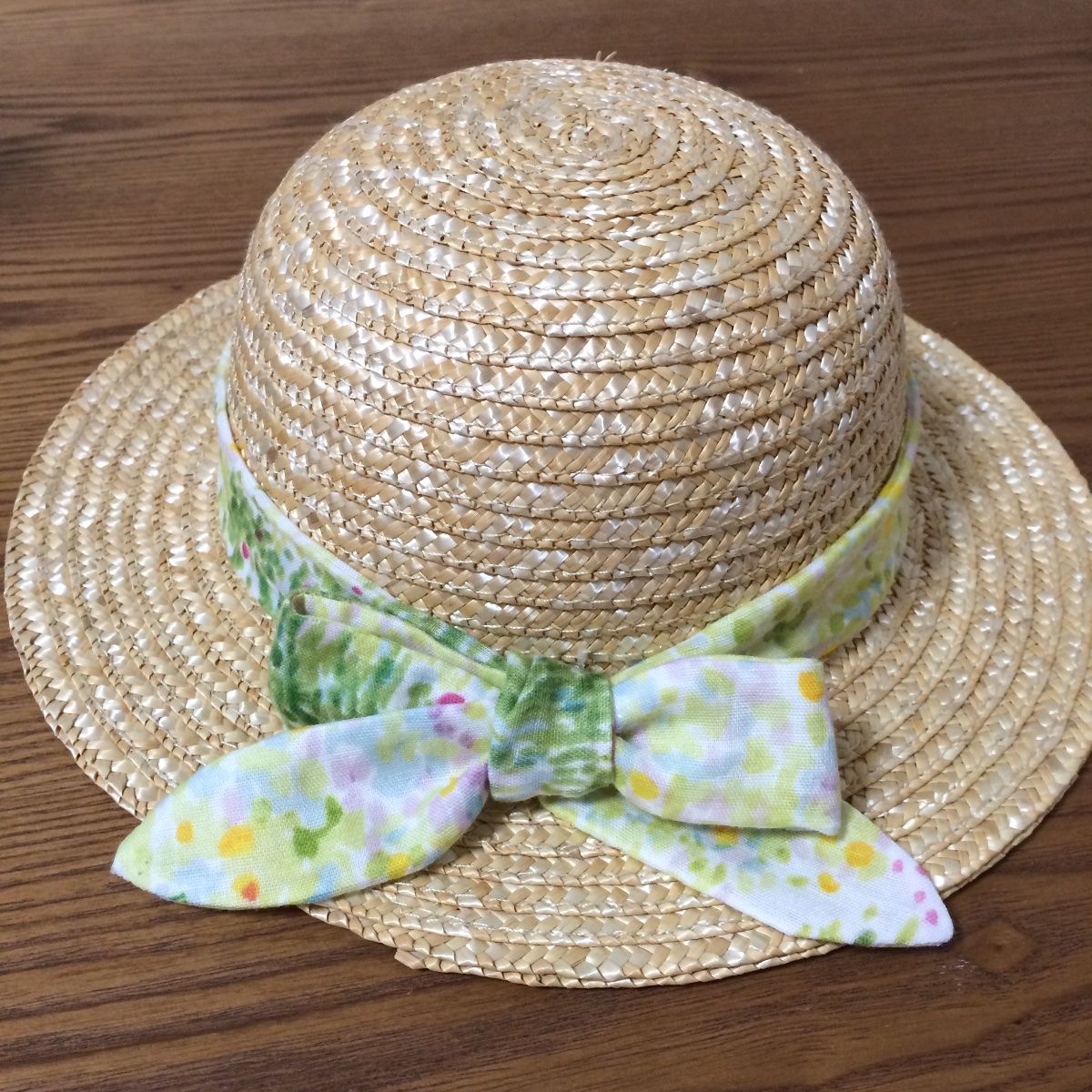 工作ネタ 麦わら帽子Straw HatCrafting 型紙あり8月夏壁面飾り高齢者レク・保育知育折紙origami創作精神科OTデイひまわり