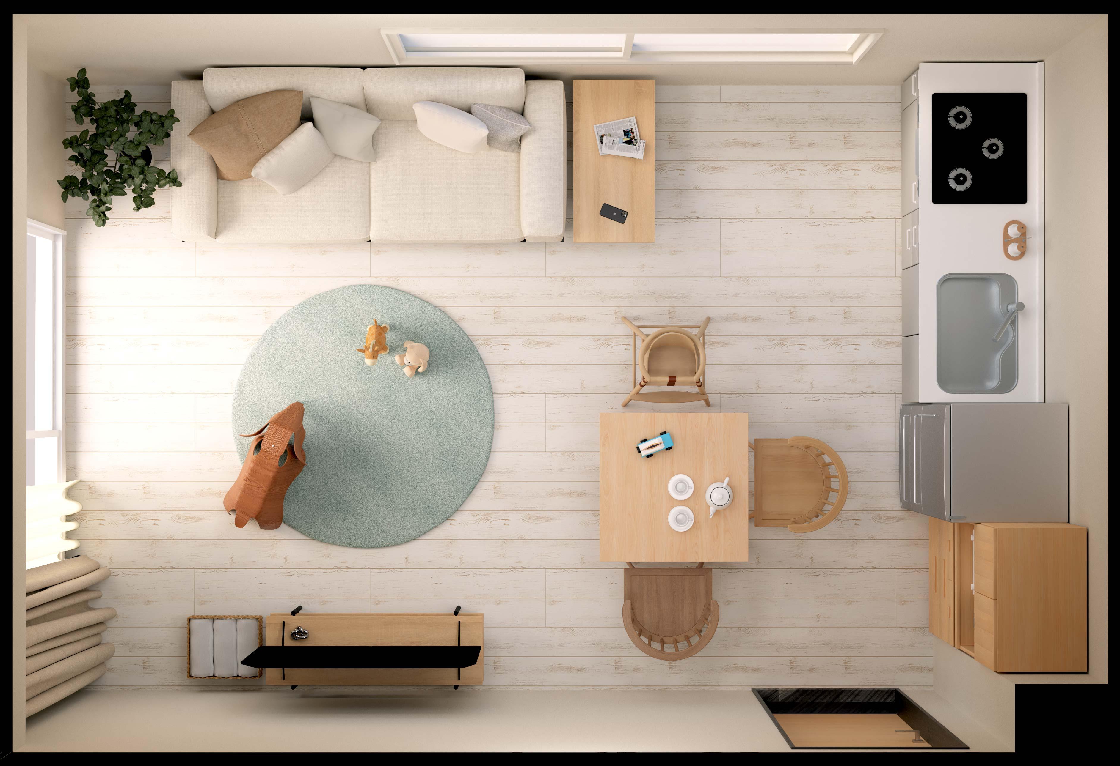 リビングにキッズスペース賃貸TikTok