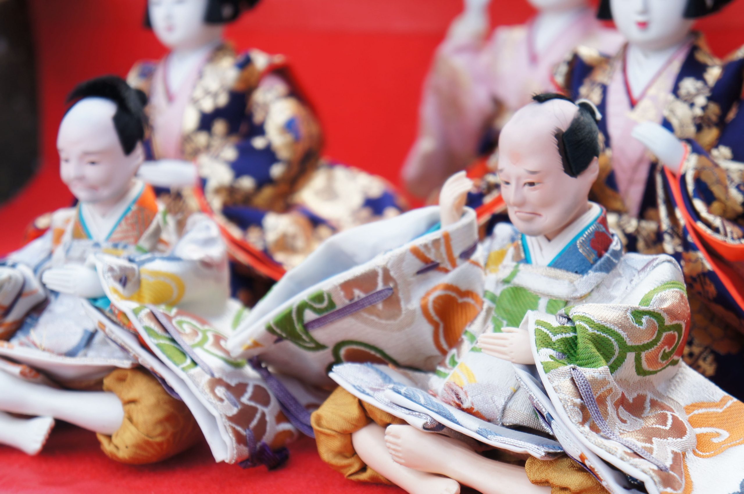 アウトレット品 雛人形 人形単品 木目込み人形 随身・仕丁セット 芙蓉 真多呂 5人25a