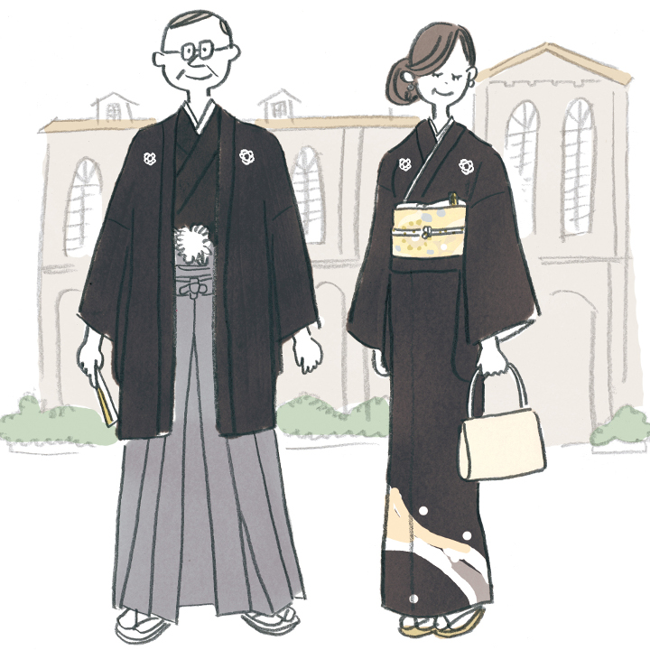 図説 結納では何を着る？新郎新婦や父親母親の服装マナーを解説