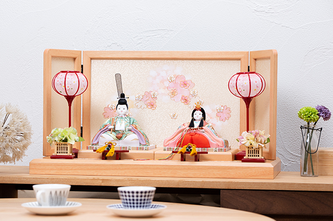 雛人形 かわいい ひな人形 京都 ちりめん製 「ふんわりおひなさま」 1-827おしゃれ コンパクト飾り 初節句 可愛い 雛小物 ピンク名入れ雛人形 ひな人形 コンパクト ふんわりおひなさま 名入れ立札付き 日本製 国産 収納箱付 箱入り 名入れ無料 ひな祭り 節句 女の子