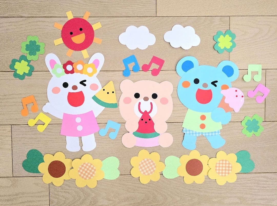 スイカの名産地～７月の壁面製作～