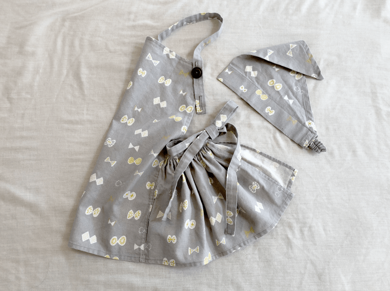 こども用『フリルエプロン』の作り方mamana