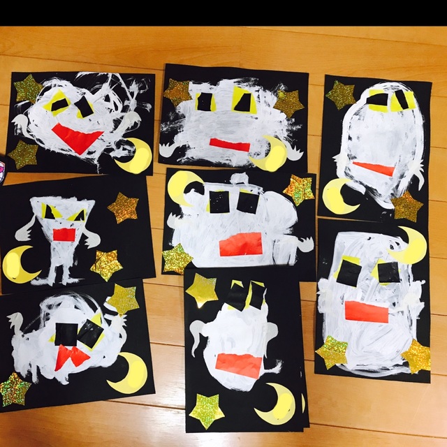 ☆たいよう組 1歳児 ハロウィン製作☆│三鷹市 まどみ保育園