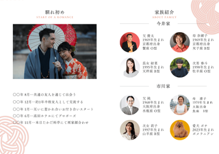 無料の顔合わせしおり・両家顔合わせしおりテンプレートCanva