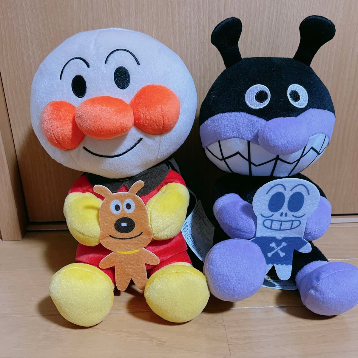 仲良しアンパンマンばいきんまんムシバキンマンはみがきマンアンパンマン大好きファンアートイラストanpanmanbaikinmanfanartillustrationクリーム色