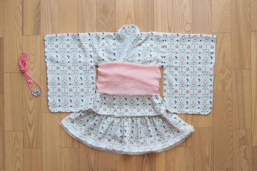 浴衣ドレスの作り方 110・120・130サイズの子ども用セパレート浴衣をアレンジ無料型紙ありnunocoto fabric