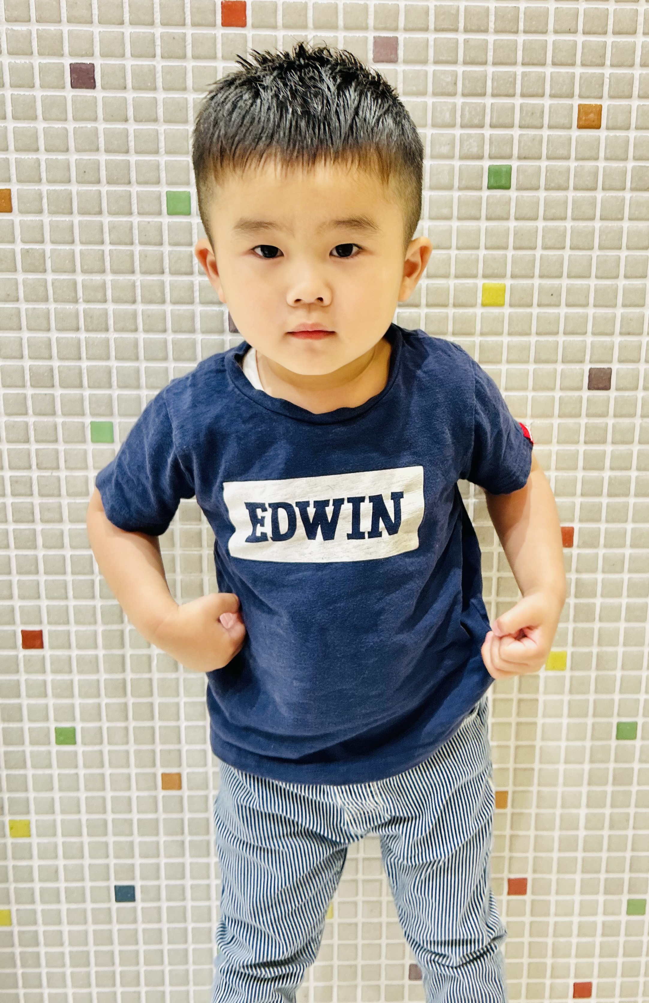 キッズカット 仙台 クロップ フェード ラインヘアカタログ高級理容室 床屋 ヒロ銀座ヘアーサロン