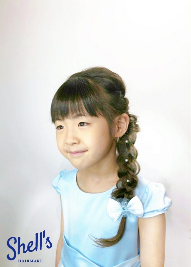 三つ編みで簡単可愛い♡＊エルサ風アレンジ＊ キッズヘアアレンジ簡単ヘアアレンジエルサTikTok