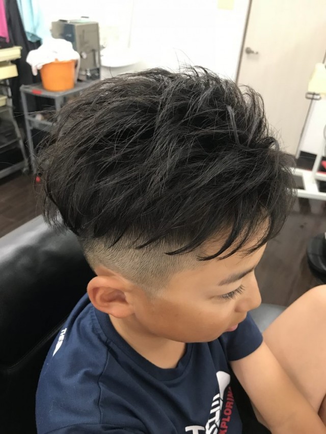 キッズカット ツーブロックスタイルギャラリー大阪のメンズサロン OSAKA男髪