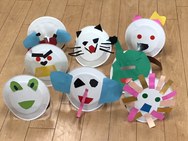 Amazon.co.jp: お面30セット 保育園や施設などの製作活動に夏祭り7月壁面制作キット : おもちゃ