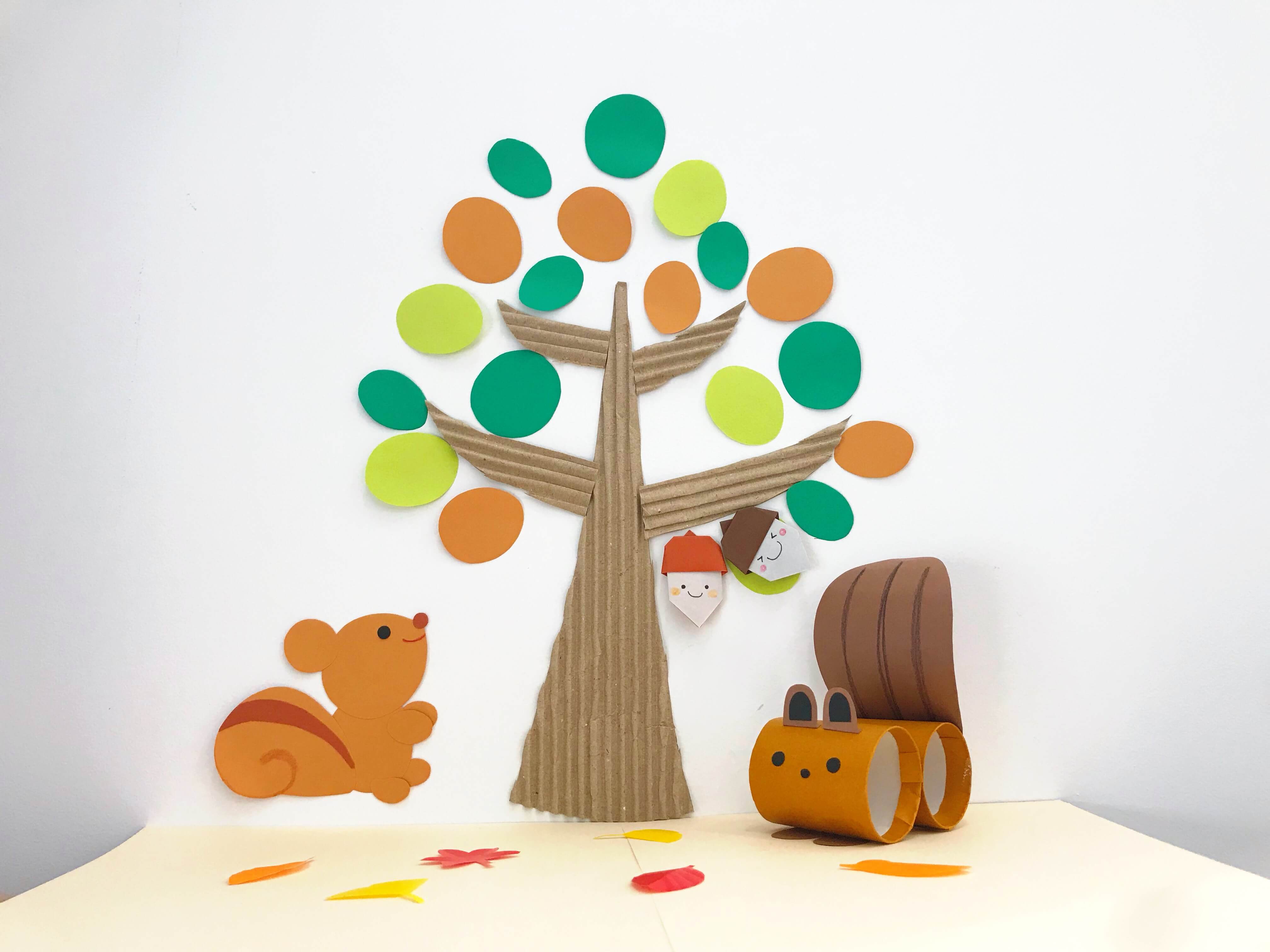 壁面飾り 秋 ぶどう 秋の味覚！くしゃくしゃぶどう〜動作を楽しむ秋の製作