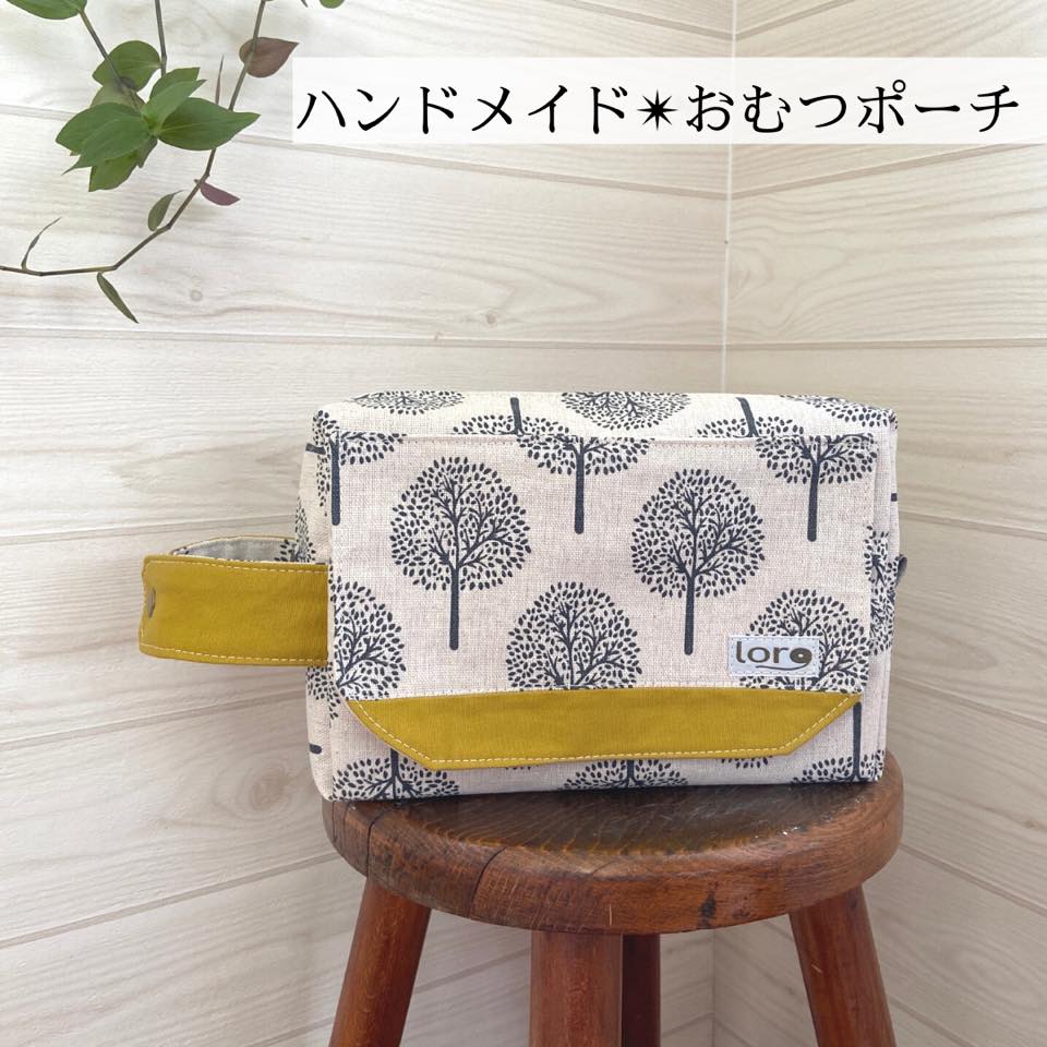 出産準備☆手作りオムツ入れ おむつポーチ ハンドメイド 巾着バッグmomosimple life- 楽天ブログ