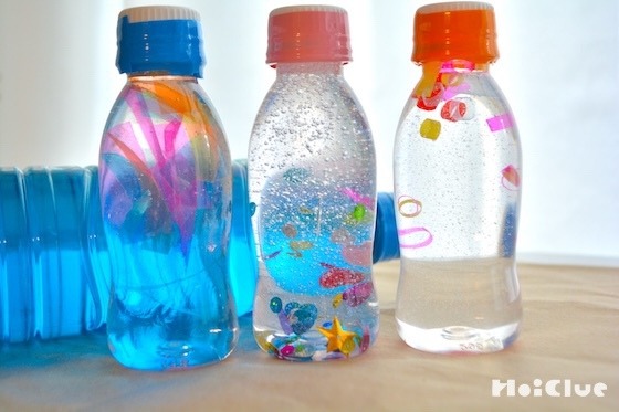 キラキラスノードームペットボトル工作 夏休み宿題保育園 幼稚園 小学校