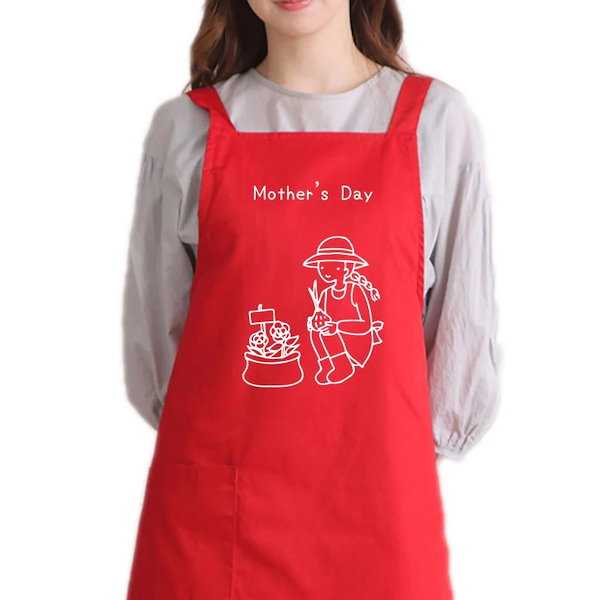 Qoo10母の日エプロン mamazonおもし