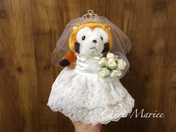 Amazon.co.jp: シェリーメイ ウェディングドレス コスチュームセット ぬいぐるみ別売結婚式のウェルカムベアに☆ オリジナルハンドメイドコスチューム: おもちゃ