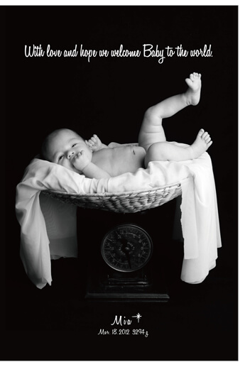 出産内祝いカード無料テンプレートデザイン。イラストや画像付きも豊富 - Canva キャンバ