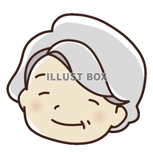 80代おばあちゃんの顔_カラーのイラスト素材81294409- PIXTA