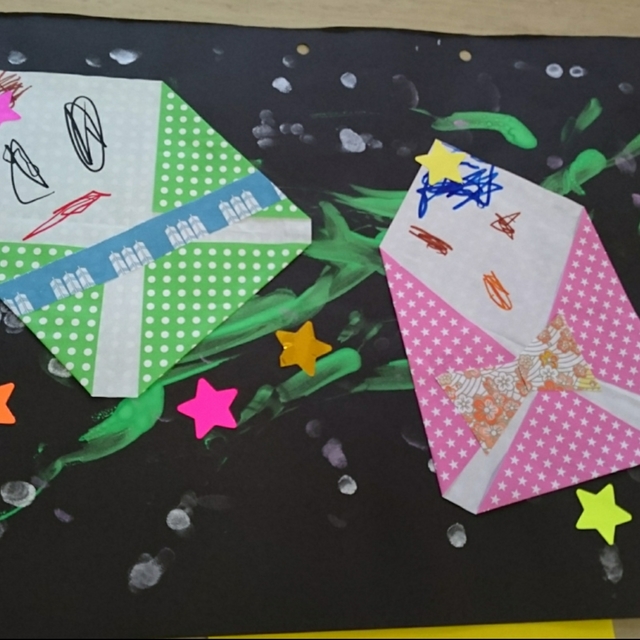 七夕製作 0・1・2歳児合同 汐入こども園