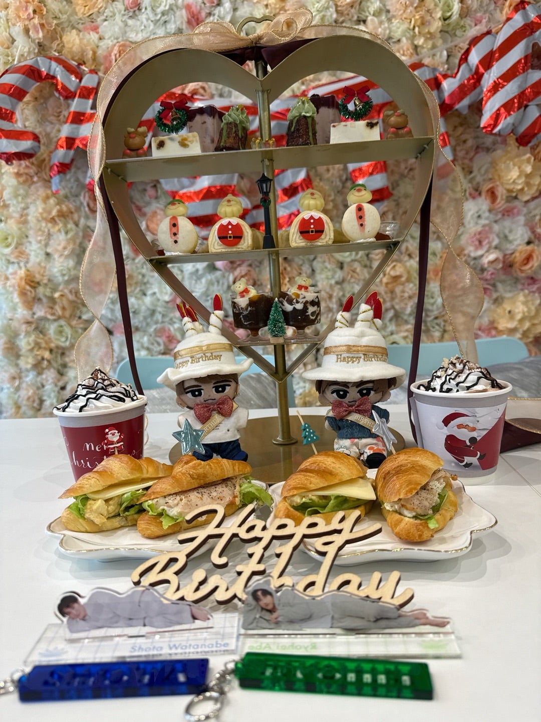 真ん中の日おめでとう💚🩷あべさく真ん中バースデ