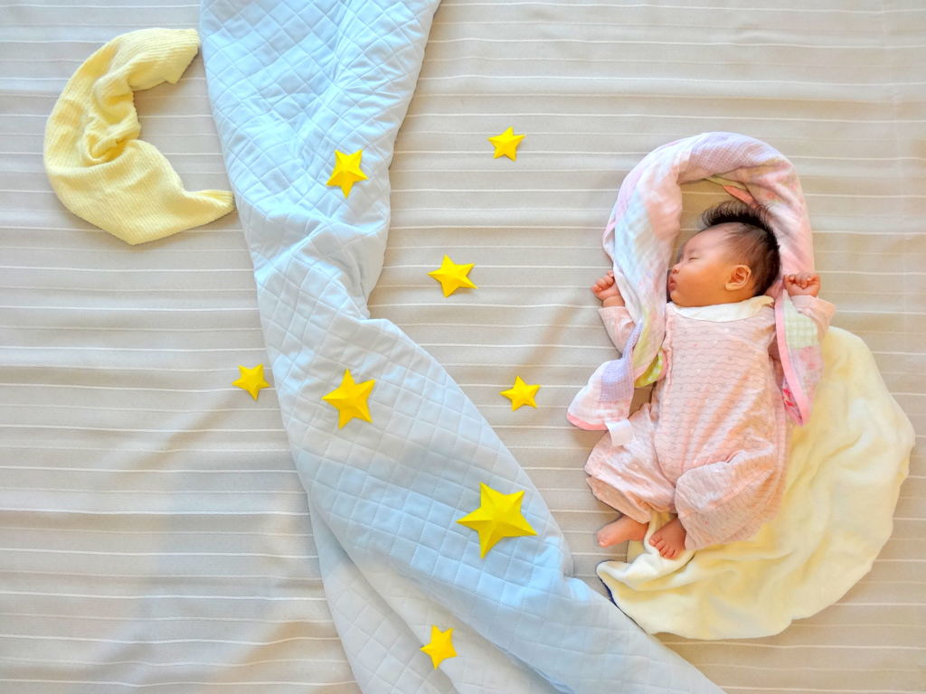 全員にプレゼント オリジナルデザイン 七夕のスリーピングベビーアート素材cozre コズレ 子育てマガジン