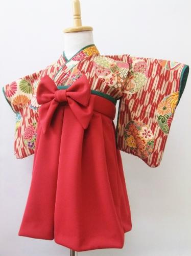 赤ちゃん用 袴の着物作り方 60‐70㎝ 型紙なしで作れるベビー袴