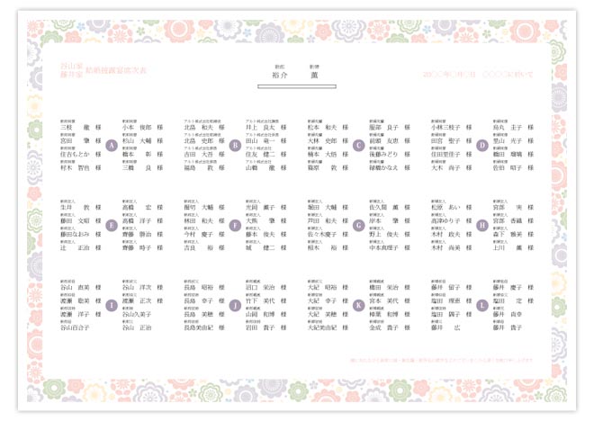 セミオーダー 結婚式 席次表 名入れ・挙式日記入 タイトル文字を4種類の書体から好きなものを選択♪ オリジナル手作りセット ブーケBデザイン :エテルザ - 通販 - Yahoo!ショッピング