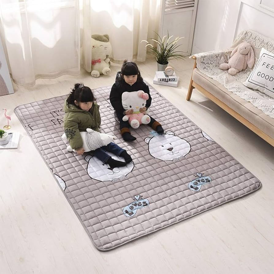 Fortella Cuddle ＆ Learn ベビープレイマット 折りたたみ式 お昼寝マット 赤ちゃん マット リビング 防音