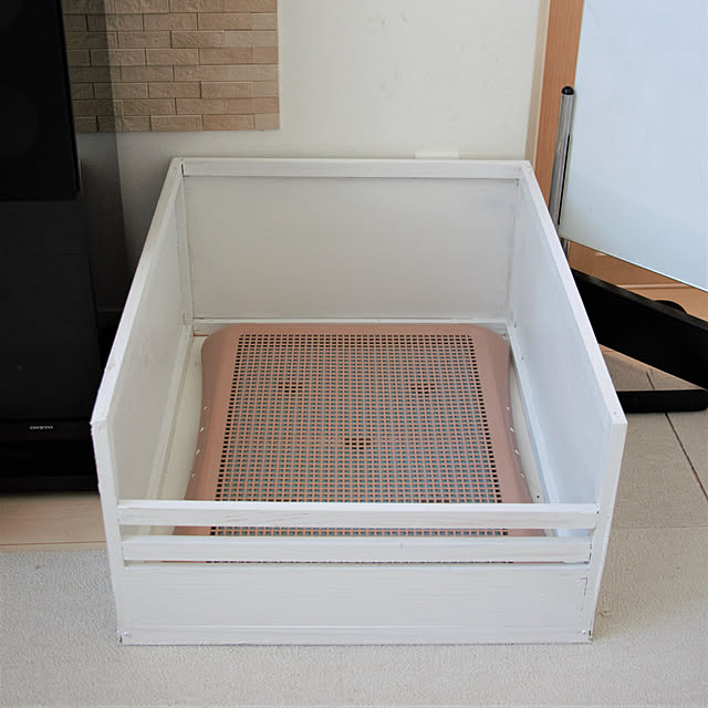 犬トイレの自作の巻北のミントの庭だより