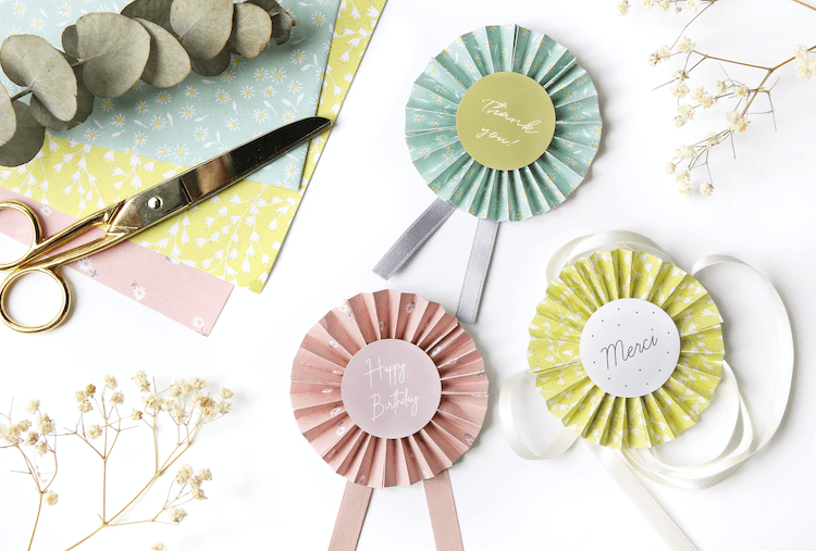 卒園式用ロゼットコサージュ作り @保育園新潟市東区 スクラップブッキング＆アルバムカフェ **Sweet time**